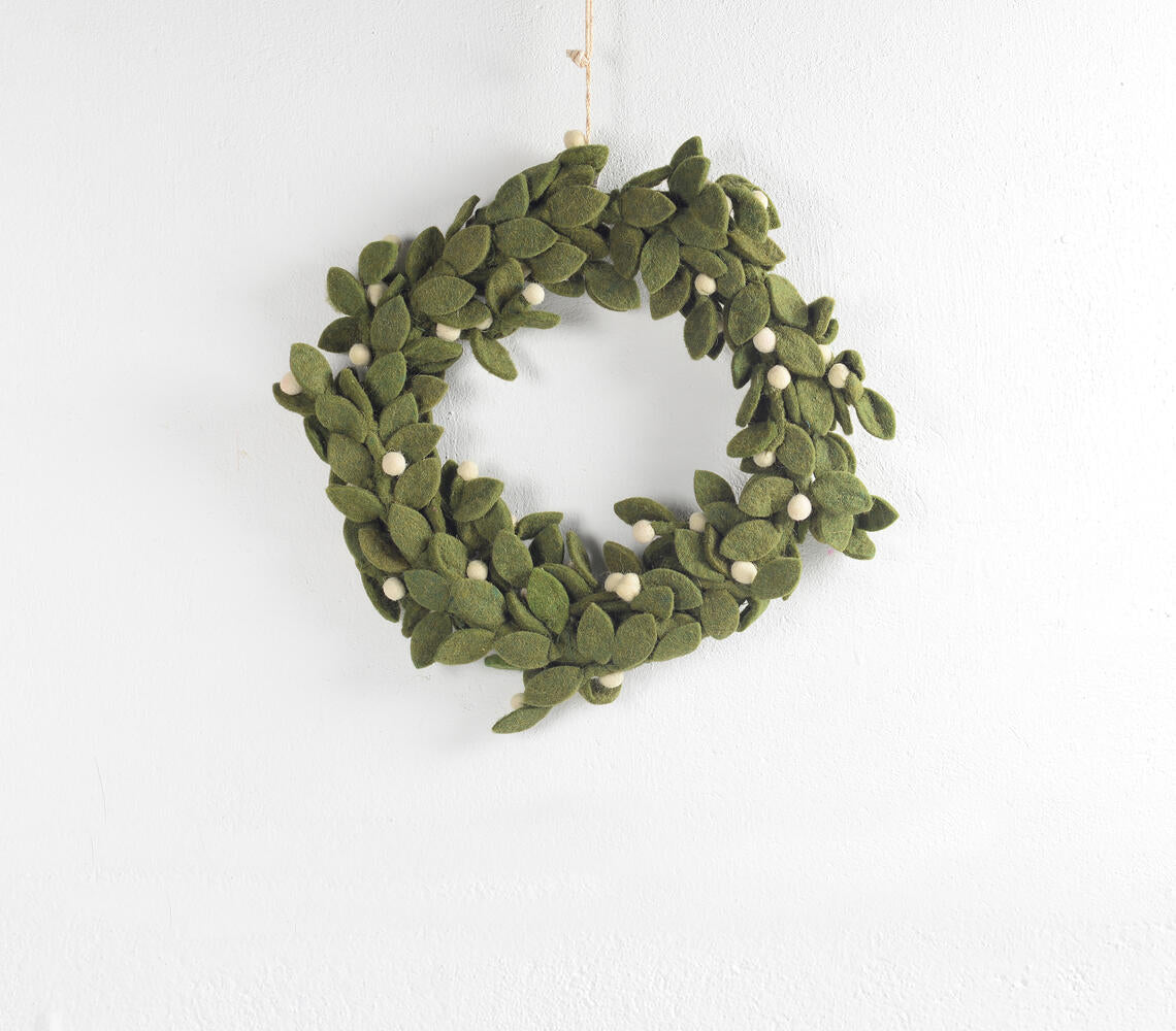 Handmade Felt Christmas Wreath