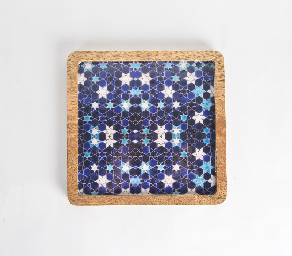 Resin & Mango Wood Cheese board