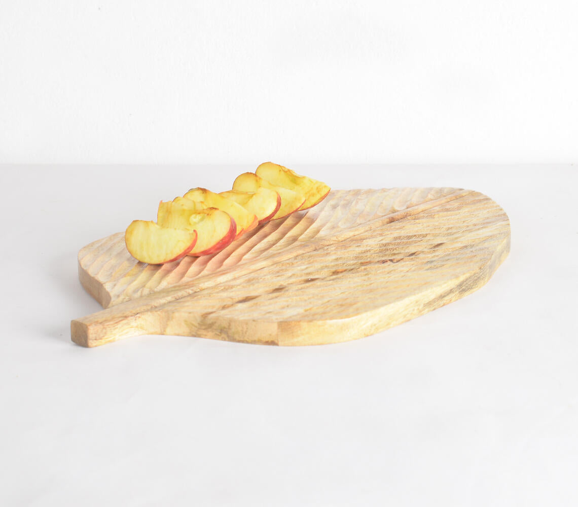 Leaf Cut Mango Wood Cheese board