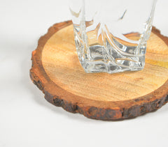 Wooden Log Coasters (set of 4)