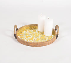 Ethnic Mirror Work Tray