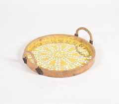 Ethnic Mirror Work Tray