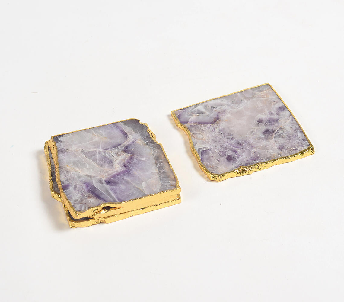Handmade Agate Coasters (set of 4)