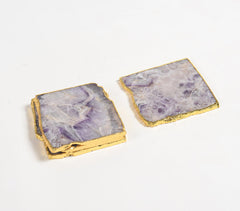Handmade Agate Coasters (set of 4)