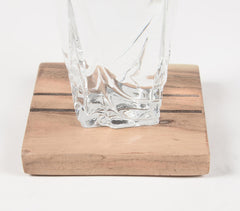 Hand Cut Wooden Coasters (set of 4)