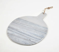 Hand Cut Grey Marble Paddle Cheeseboards (set of 2)