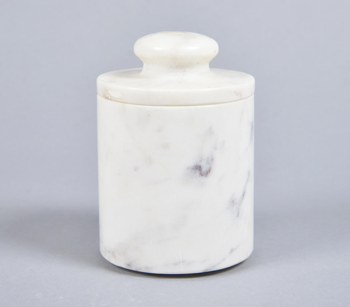 Hand Cut Classic Marble Butter Keeper