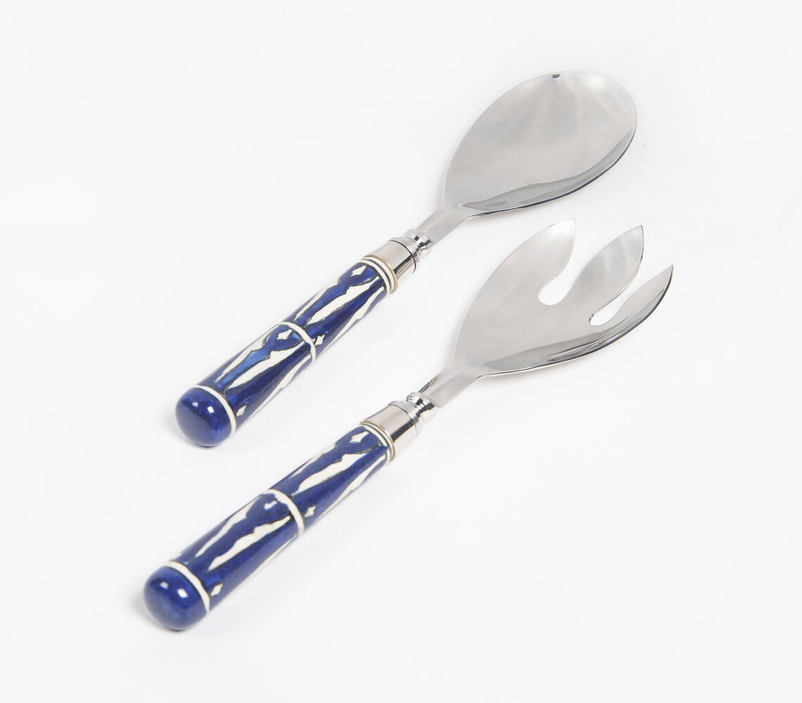 Pottery Ceramic Salad Servers