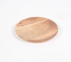 Hand Cut Acacia wood plates (set of 3)