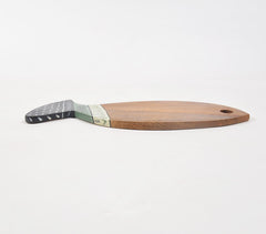 Hand Painted Mango Wood Fish Chopping Board