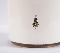 Snow Enamelled Wooden Nut Bowl