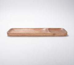 Minimal Wooden Chip and Dip Platter