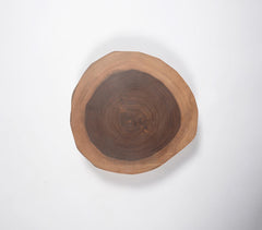 Natural Log-Shaped Wooden platter