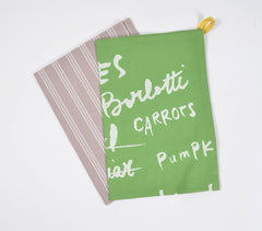 Veggies Cotton Kitchen Towels (Set of 2)
