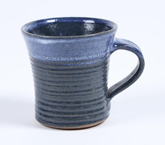 Handcrafted Clay Ribbed Azure Tea Cup