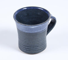 Handcrafted Clay Ribbed Azure Tea Cup