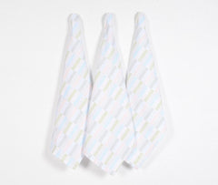 Pastel Handloom Kitchen Towels (set of 3)