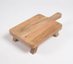 Hand Cut Mango Wood Stand Chopping Board