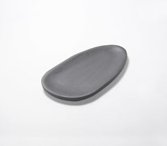 Noir Tinted Acacia Wood Oval Serving Boards (Set of 2)