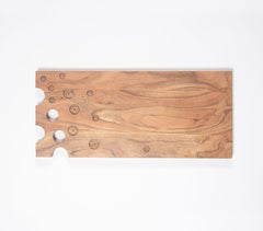 Hand Cut Acacia Wood Cheese Board