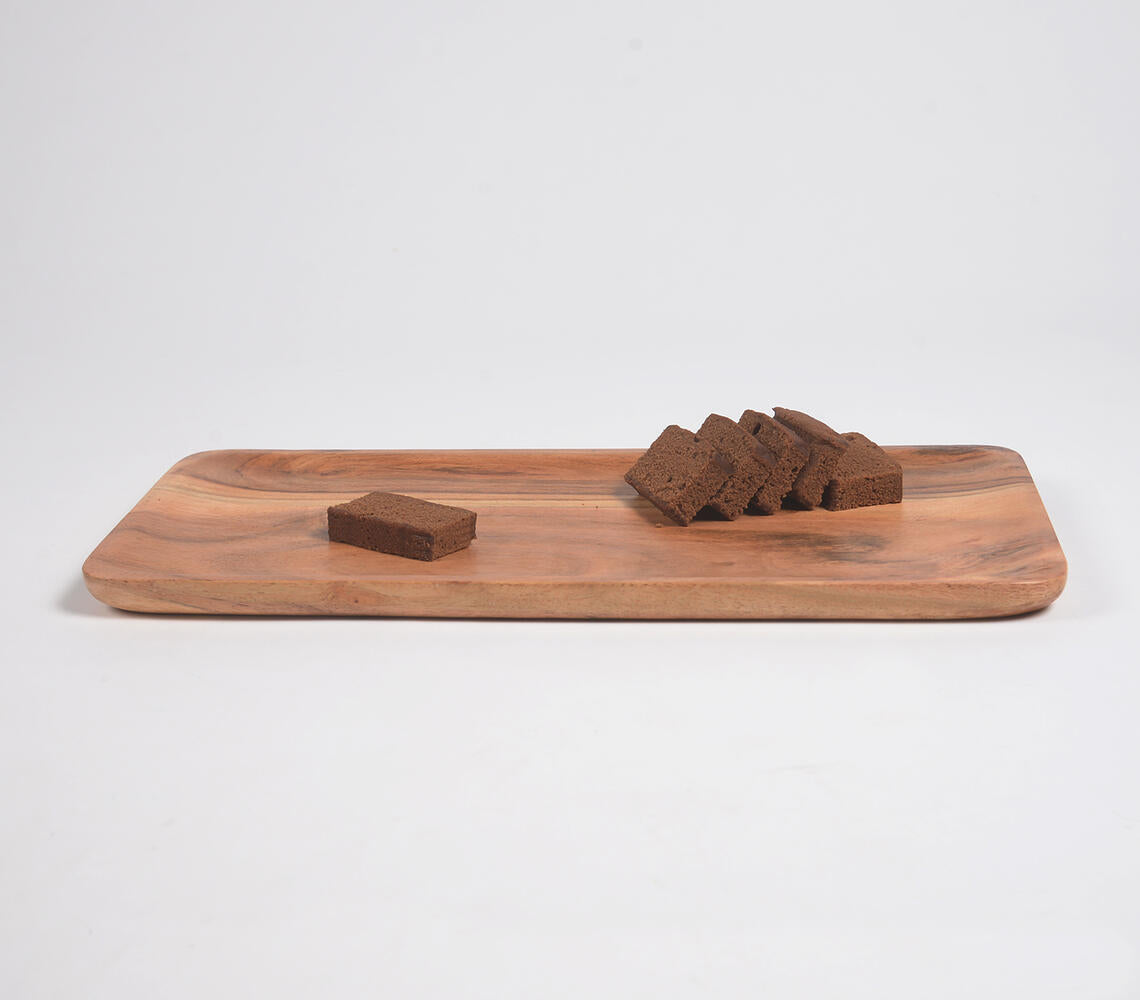 Hand Cut Acacia Wood Serving Board