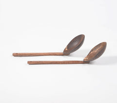 Eco-friendly Coconut Shell Curry Ladles (set of 2)