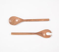 Minimal Mango Wood Salad Servers (set of 2)