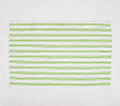 Yarn-Dyed Lime Striped Cotton Kitchen Towels (set of 4)