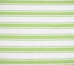 Yarn-Dyed Lime Striped Cotton Kitchen Towels (set of 4)