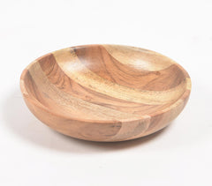 Natural Wooden Fruit Bowl
