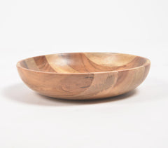 Natural Wooden Fruit Bowl