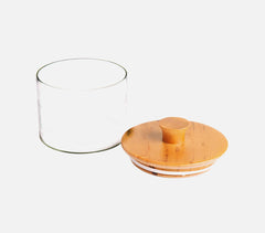 Cadence Glass Jar with Wooden Lid (Medium)