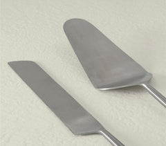 Aura Silver Cake Servers (Set of 2)