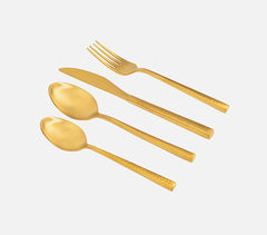 Aurum Gold Brass Cutlery (Set of 4)