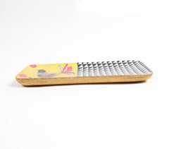 Tribal Art & Monochrome Deco Enameled Tray