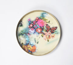 Botanical Enamelled Metallic Multiuse Tray