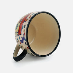 Hand Painted Ceramic Coffee & Tea Cups (Set of 6)