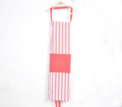 Handcrafted Striped Bold Christmas Cotton Apron