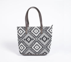 Jacquard Weave Monotone Tote, Sling & Wallet Set