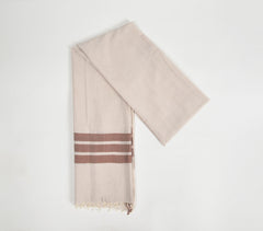Handloom Cotton Neutral Scarf