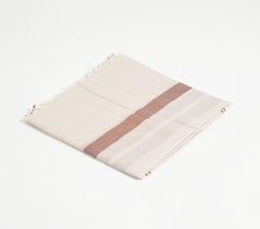 Handloom Cotton Neutral Scarf