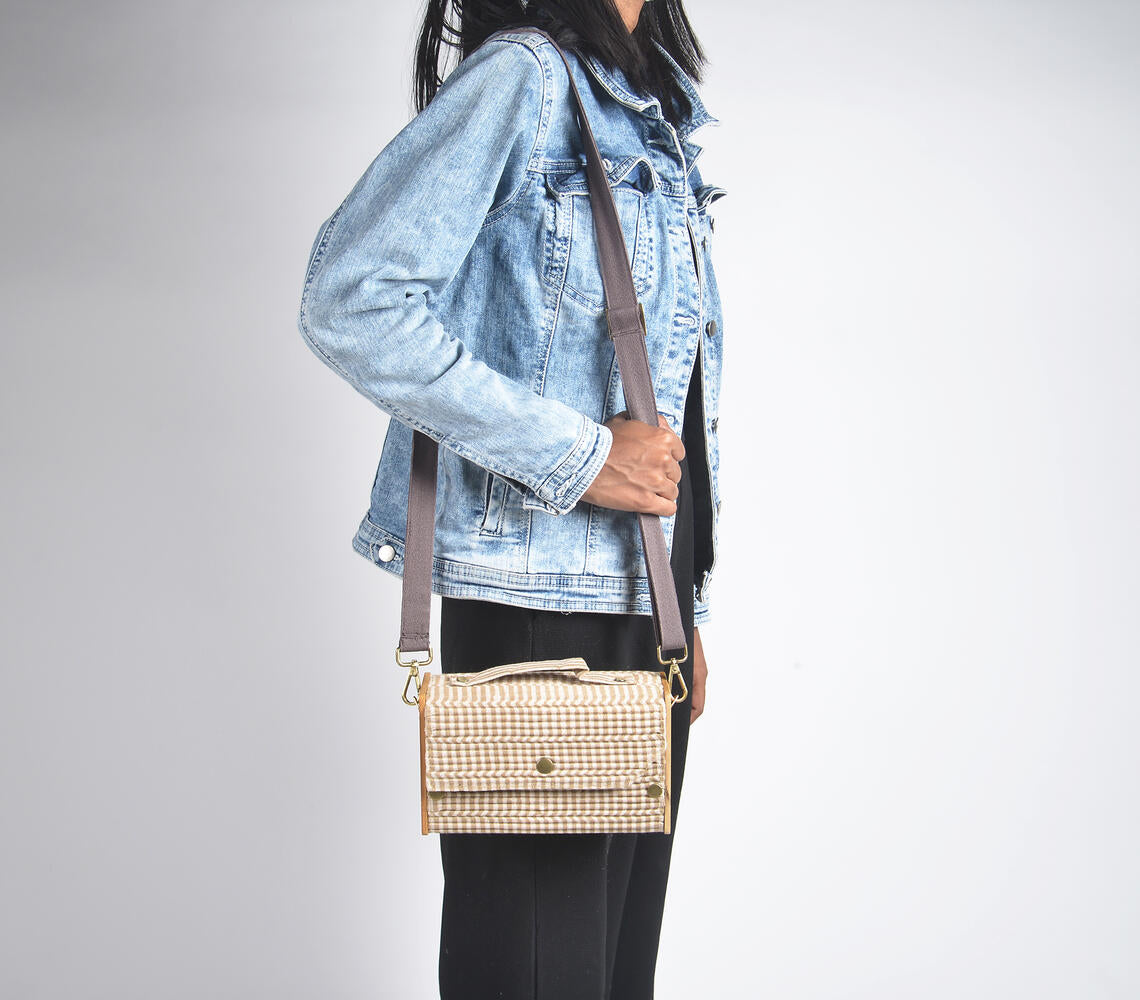 Upcycled DIY Sling Clutch with Adjustable Strap