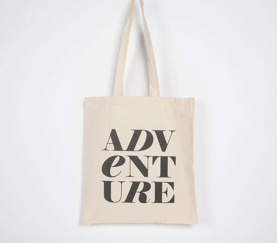 Adventure Cotton Canvas Tote Bag