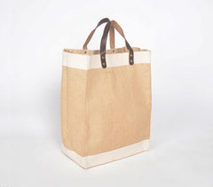 Hand Stitched Jute Utility Handbag
