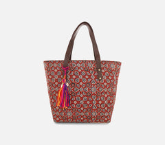 Red Cheese Printed Tote Bag