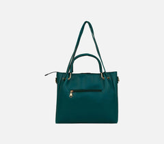 Handcrafted Leatherette Dark Aqua Green Sling Bag (Set of 5)