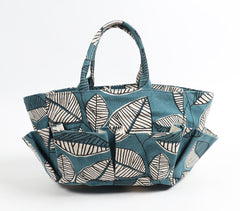 Leaves Motif Canvas Tote Bag