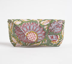 Block Printed Forest Garden Case for Eyeglasses