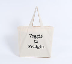 Typographic Cotton Tote Bag