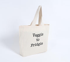 Typographic Cotton Tote Bag